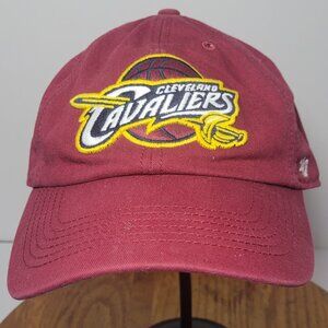 '47 Brand NBA Cleveland Cavaliers Mens Cardinal Red and Gold Cap Size Large